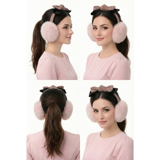 Ушанки от норка Pink Mink