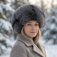 Шапка от лисица Blue Frost 